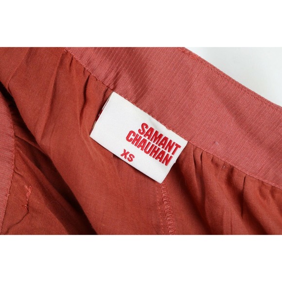 Embroidered Rust Maxi Skirt - Picture 8 of 12